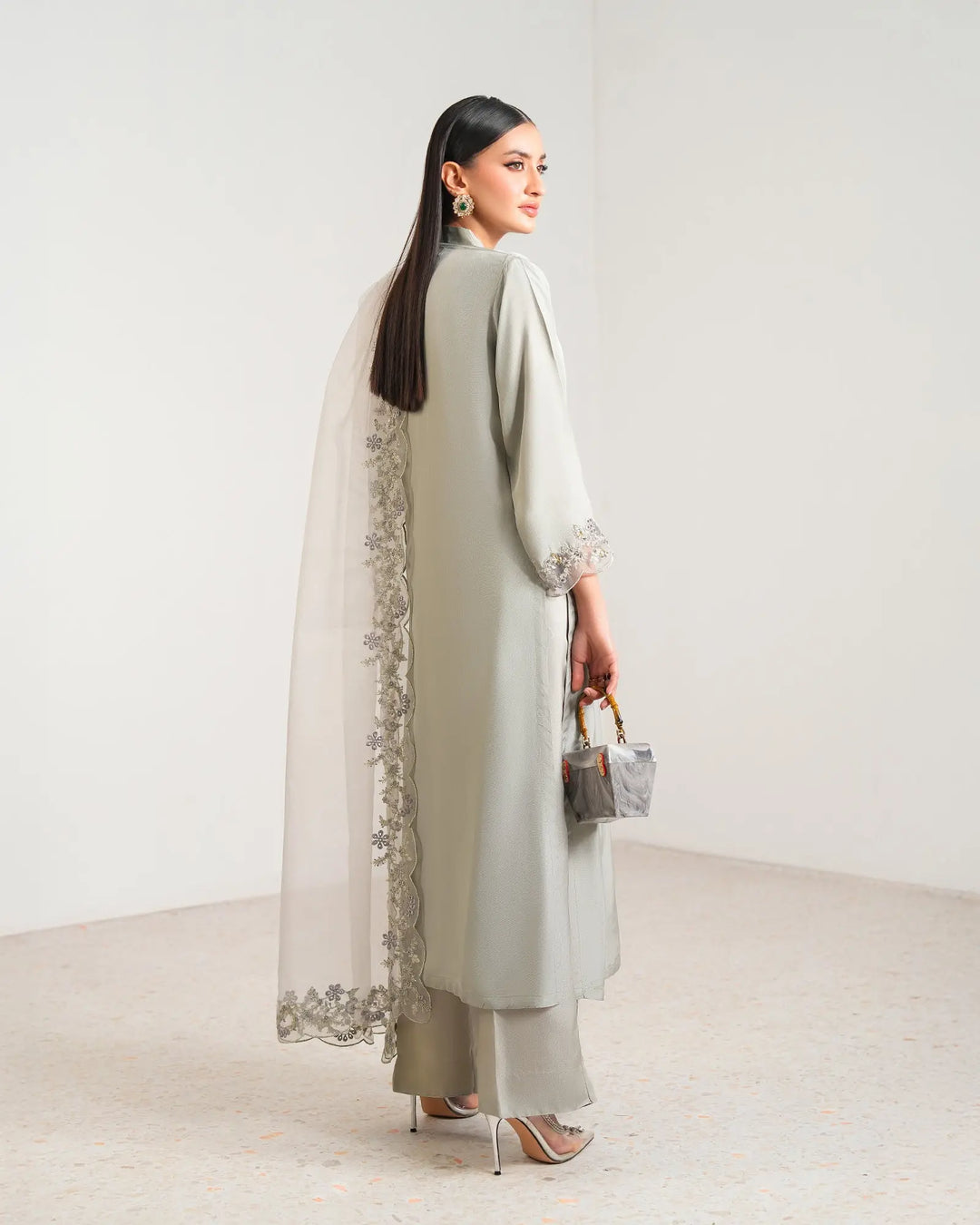 3-Piece Ready-to-Wear Silk Suit |  4090-SJ-SLK Sha Posh Textile