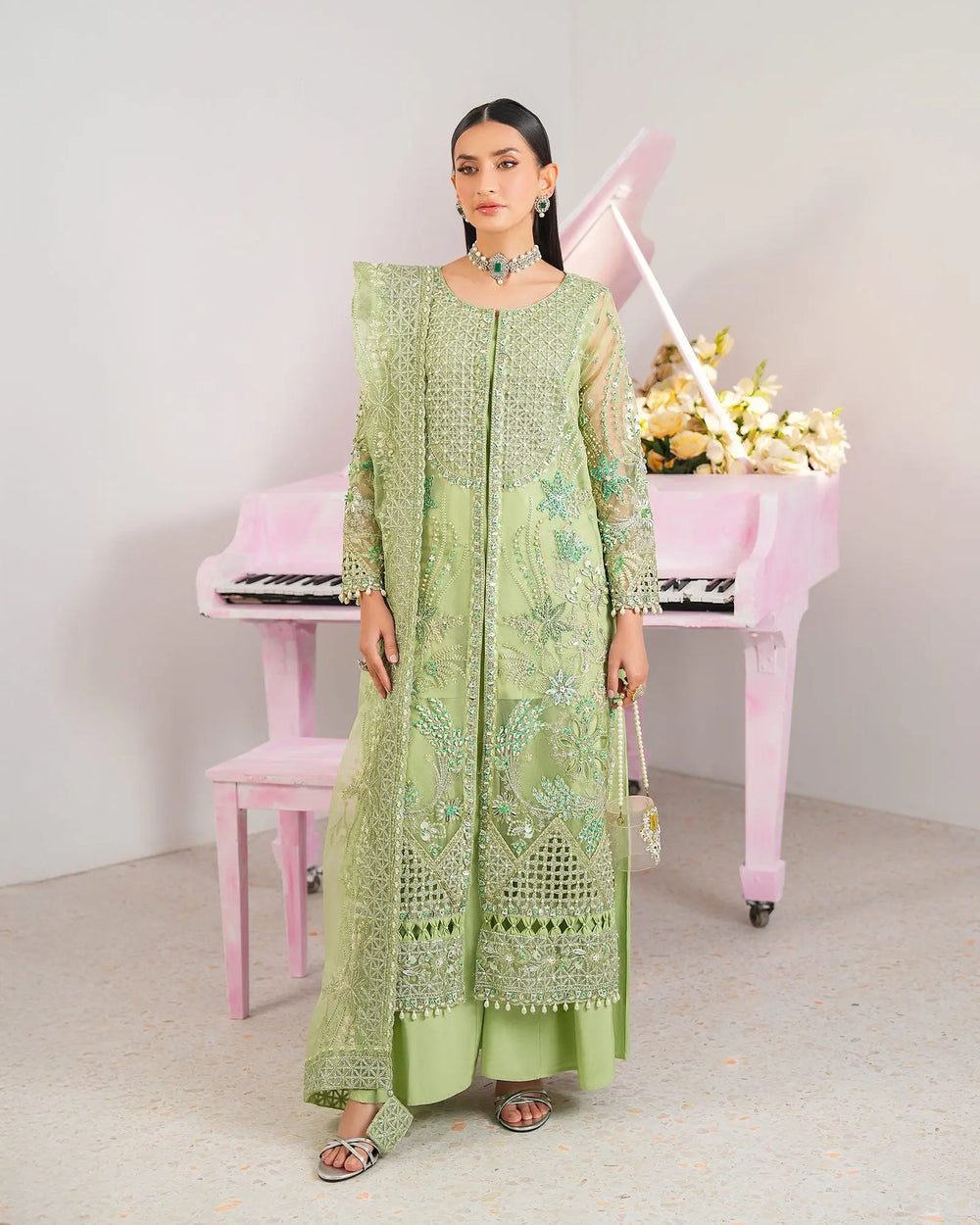 3-Piece Ready-to-Wear Tissue Suit | 1315-NA-TSU Sha Posh Textile