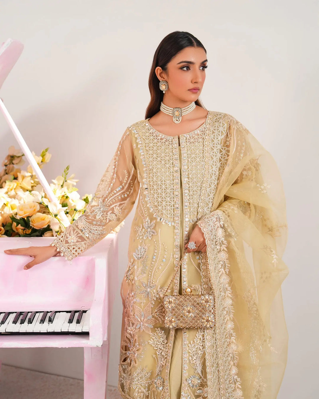 3-Piece Ready-to-Wear Tissue Suit | 1315-NA-TSU Sha Posh Textile