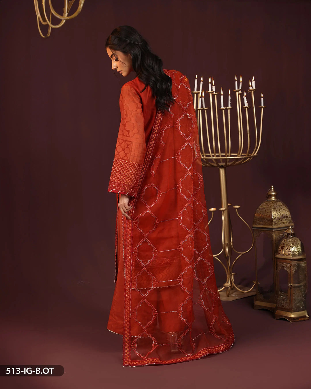 3 Piece Embroidered Suit | 513-FM-TSU - Sha Posh Textile