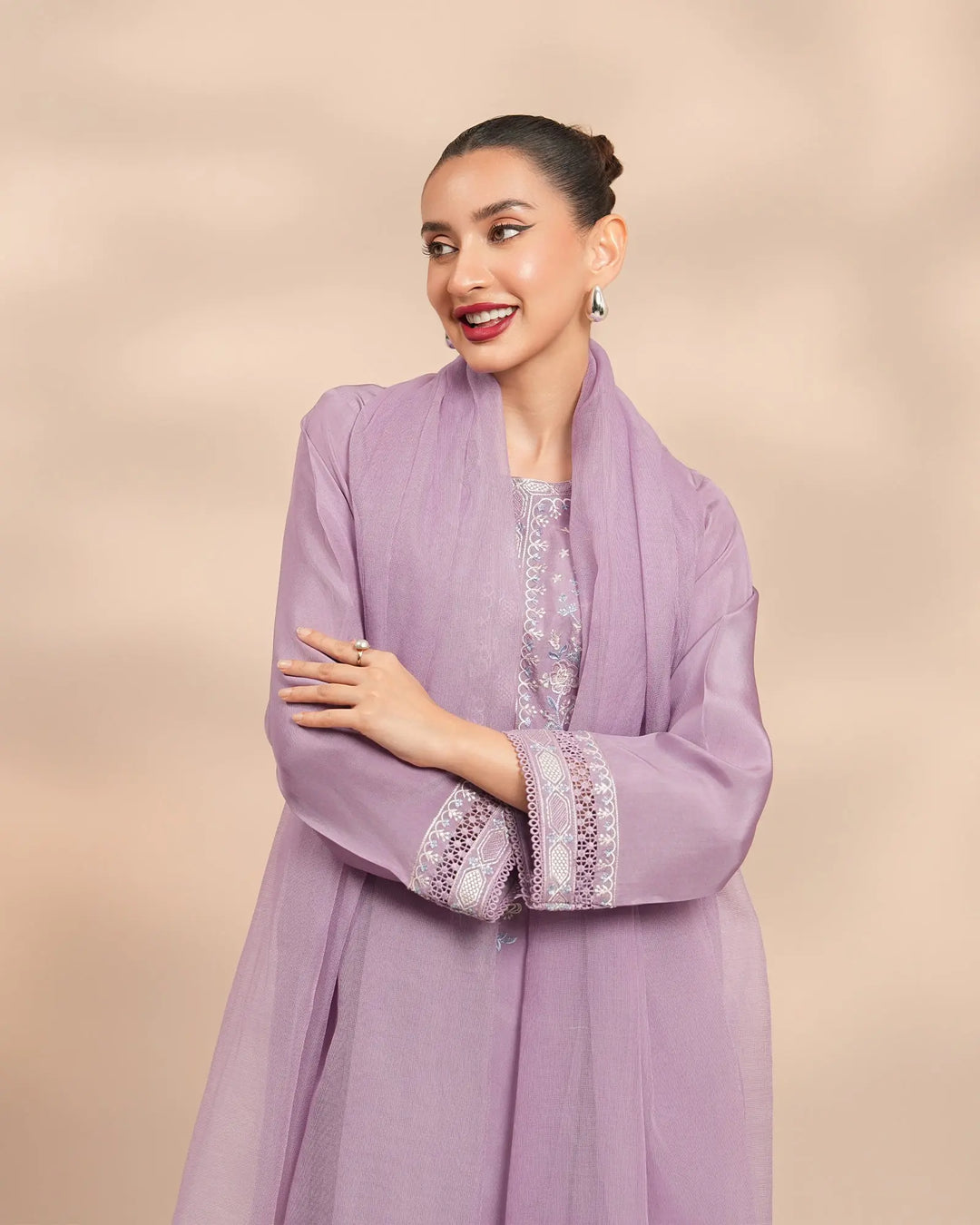 3 Piece Silk Suit Stitched | 1303-NA-SLK - Sha Posh Textile