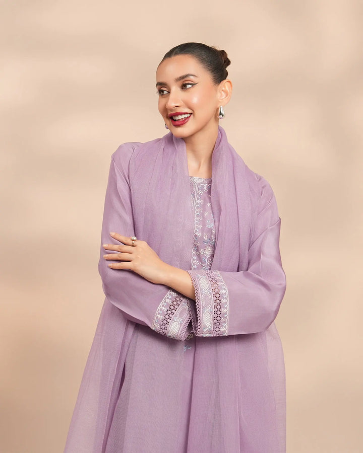 3 Piece Silk Suit Stitched | 1303-NA-SLK - Sha Posh Textile
