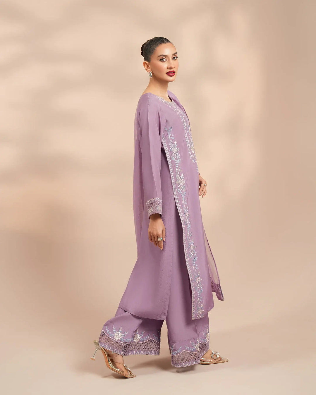 3 Piece Silk Suit Stitched | 1303-NA-SLK - Sha Posh Textile