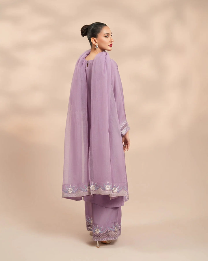 3 Piece Silk Suit Stitched | 1303-NA-SLK - Sha Posh Textile
