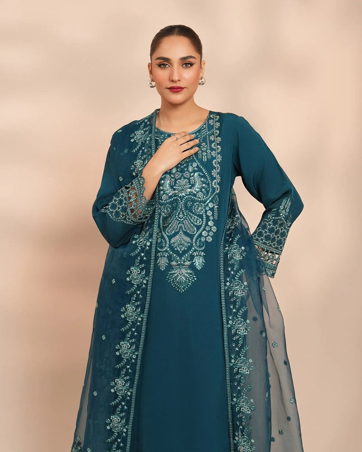 3 Piece Silk Suit Stitched | 1306-NA-SLK - Sha Posh Textile