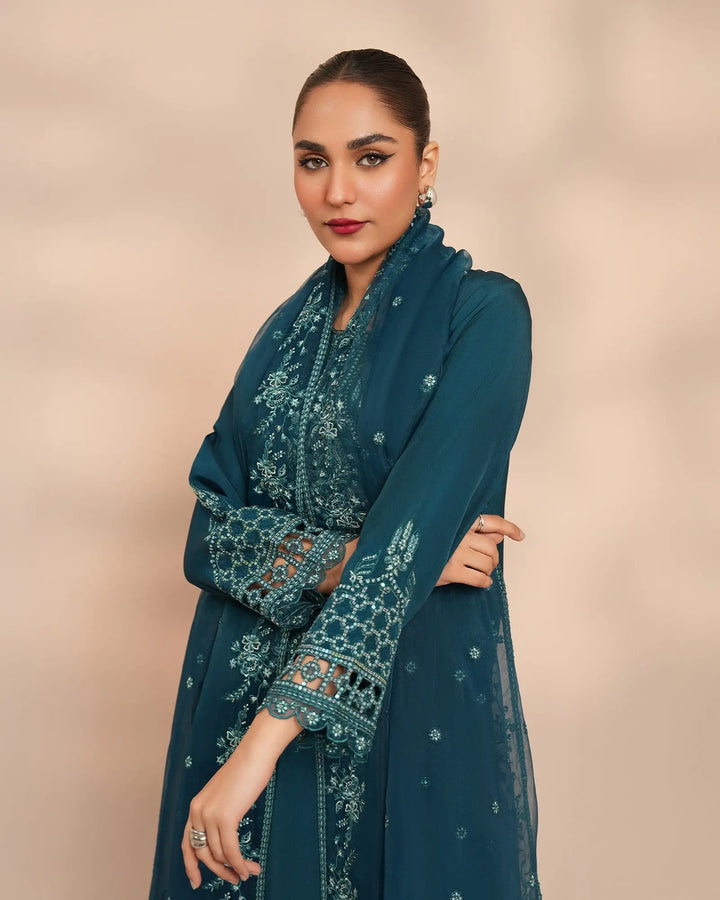 3 Piece Silk Suit Stitched | 1306-NA-SLK - Sha Posh Textile