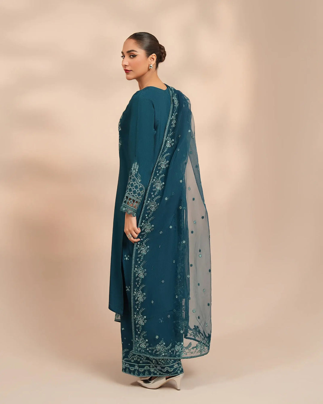 3 Piece Silk Suit Stitched | 1306-NA-SLK - Sha Posh Textile