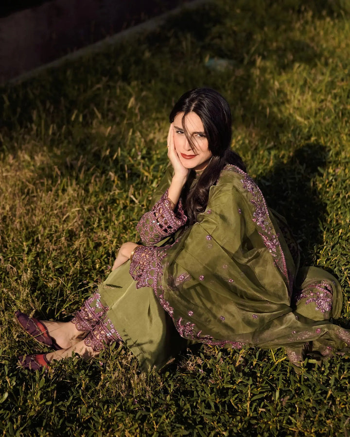 3 Piece Silk Suit Stitched | 1306-NA-SLK Sha Posh Textile
