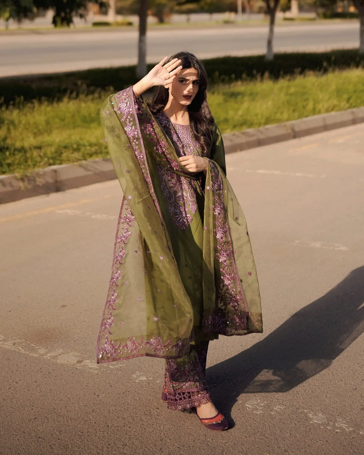3 Piece Silk Suit Stitched | 1306-NA-SLK Sha Posh Textile