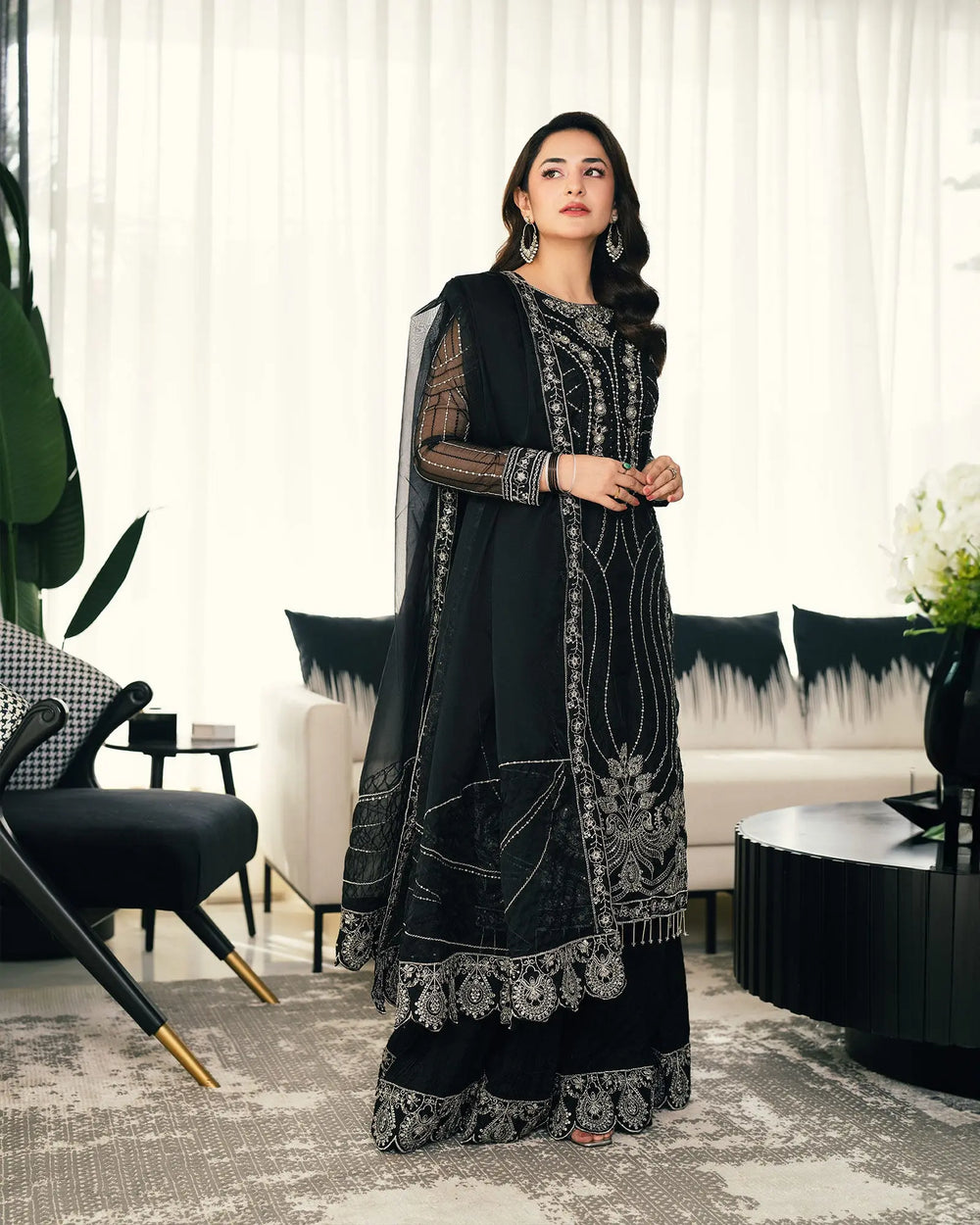 3 Piece Tissue Suit | 1073-ST-TSU - Sha Posh Textile