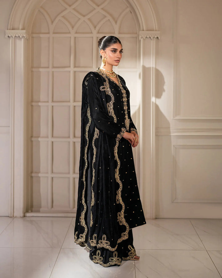 3 Piece Velvet Suit Stitched | 1133-ST-VLT - Sha Posh Textile