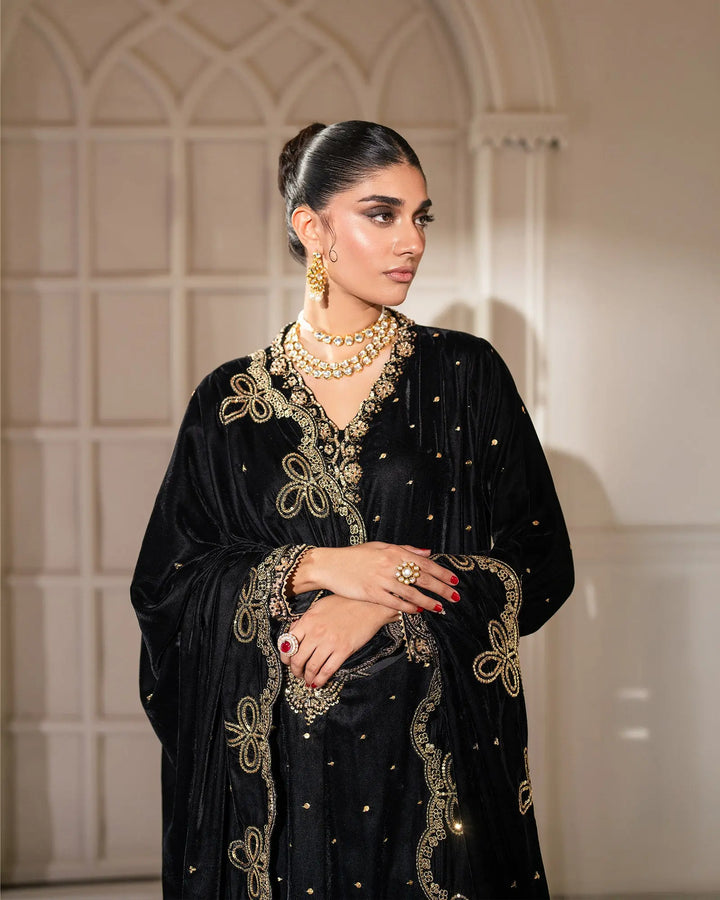 3 Piece Velvet Suit Stitched | 1133-ST-VLT - Sha Posh Textile