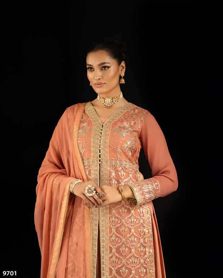 4 Piece Bori Net Maxi | 9701-IG-B.NET - Sha Posh Textile