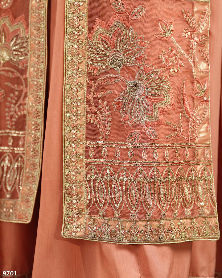 4 Piece Bori Net Maxi | 9701-IG-B.NET - Sha Posh Textile
