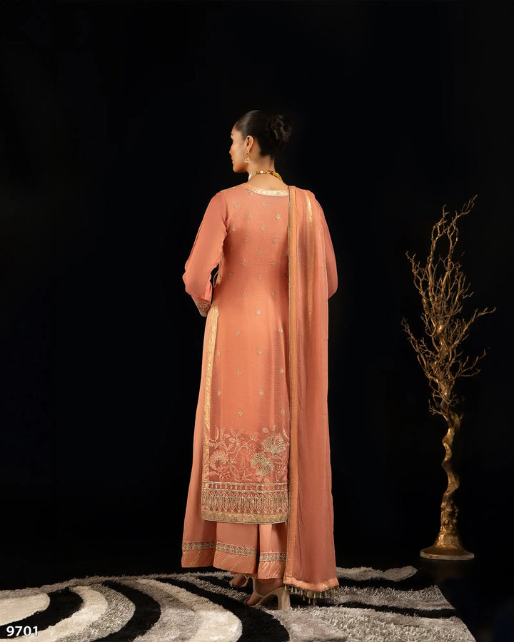4 Piece Bori Net Maxi | 9701-IG-B.NET - Sha Posh Textile