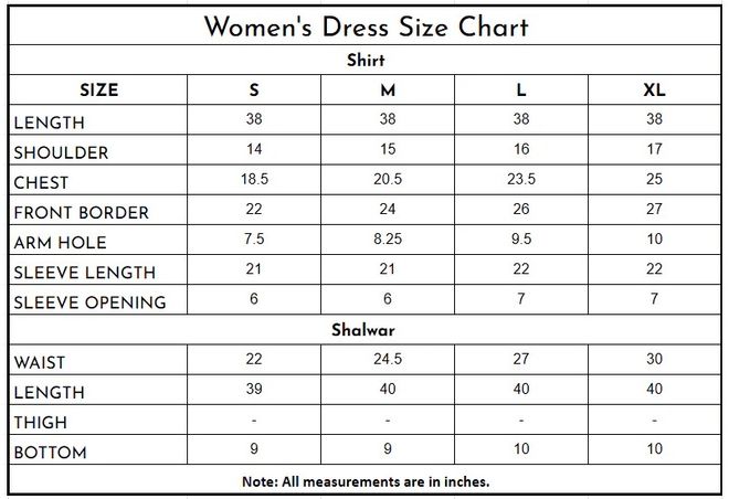 Plain Paper Katan 3PC | 4097 size chart