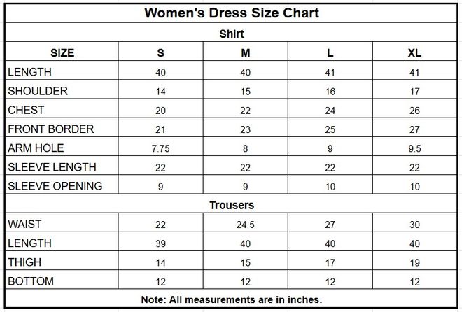 Printed Lawn 3 Piece Stitched Suit with Dupatta in Pakistan size chart