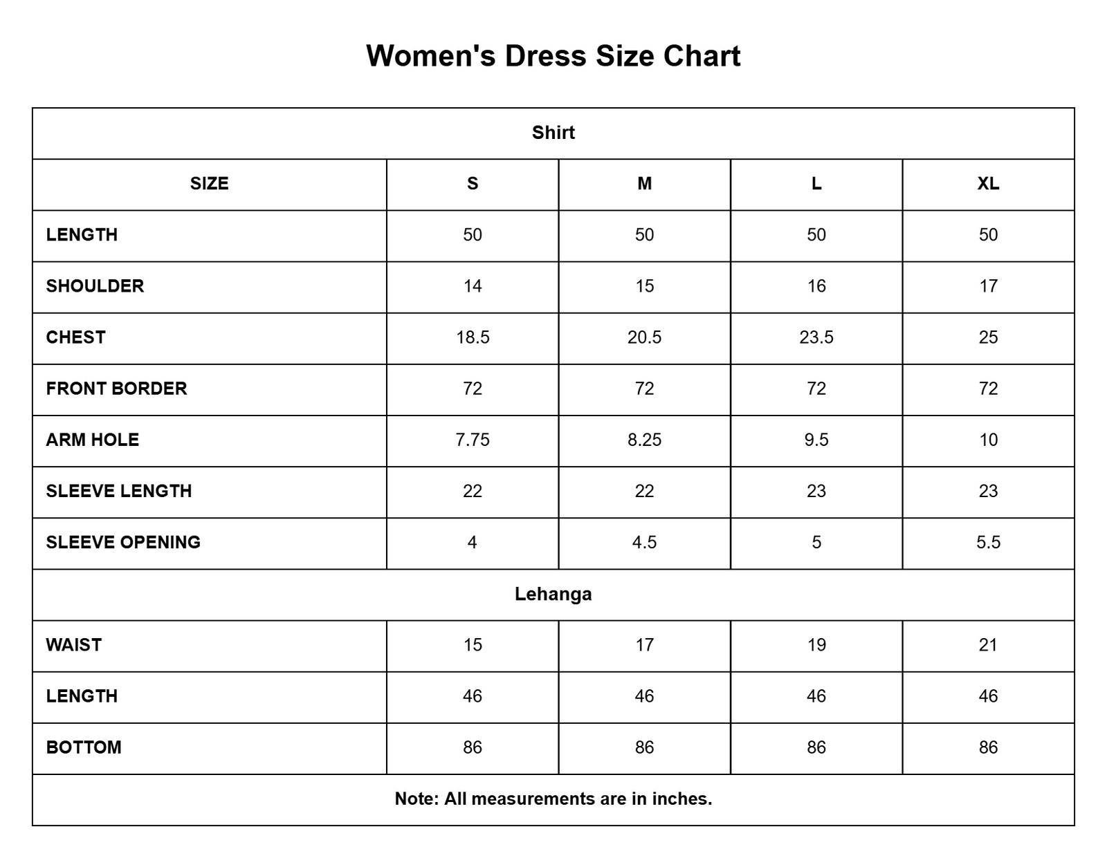 Women 3 Pcs Organza | 9761 size chart