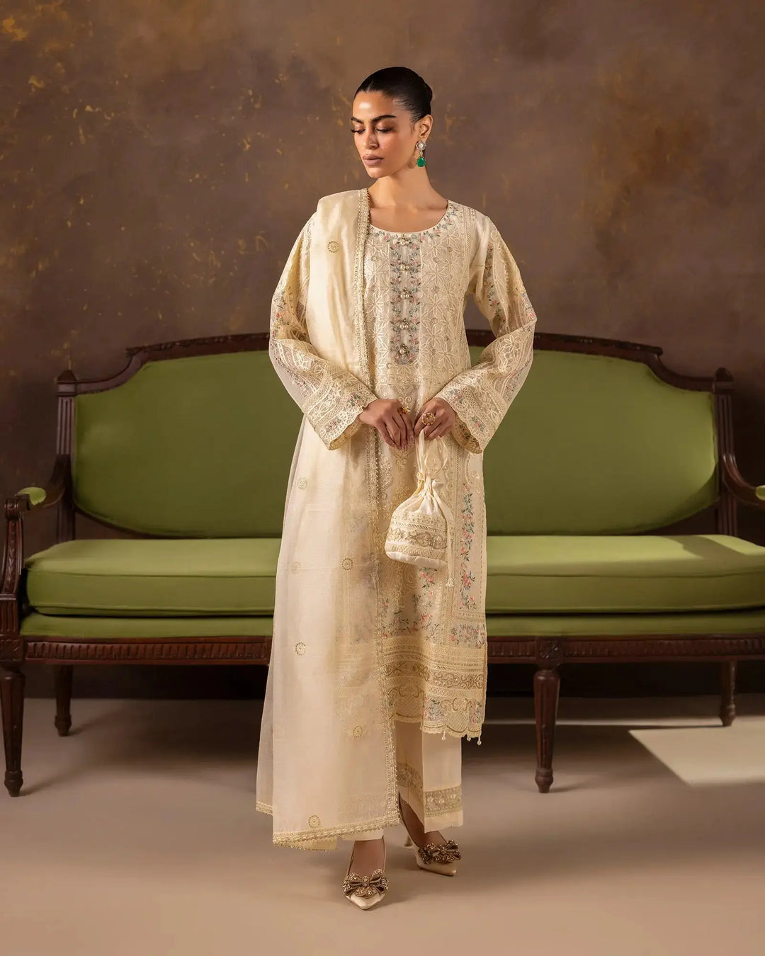 Women 3 Pcs Bori Net | 2318 Sha Posh Textile