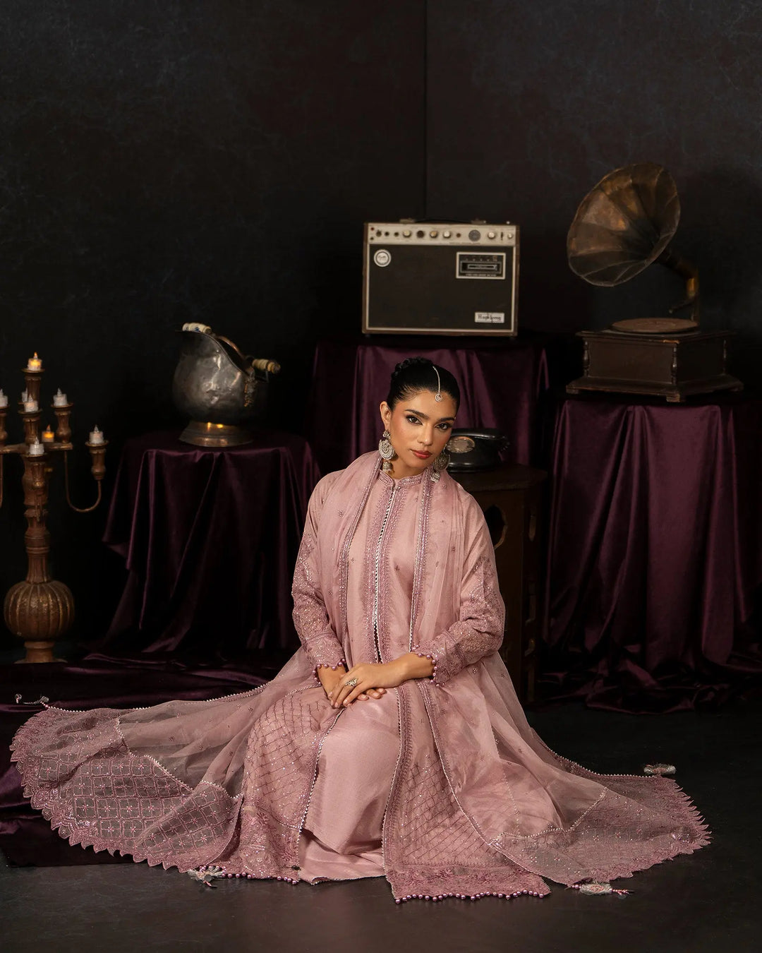 Bori Net Open Gown | 9789 Sha Posh Textile
