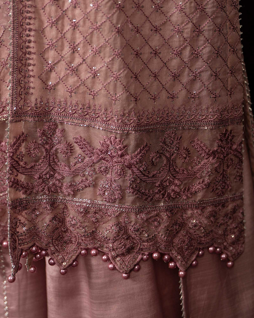 Bori Net Open Gown | 9789 Sha Posh Textile