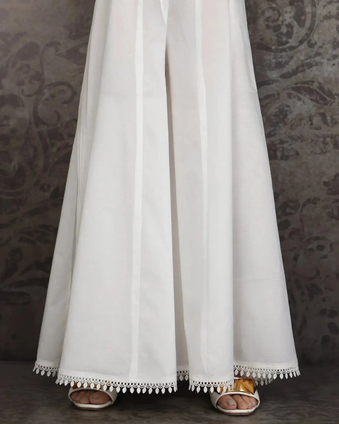 Cambric Cotton Flared Trouser | 8359-IG-K.CT Sha Posh Textile