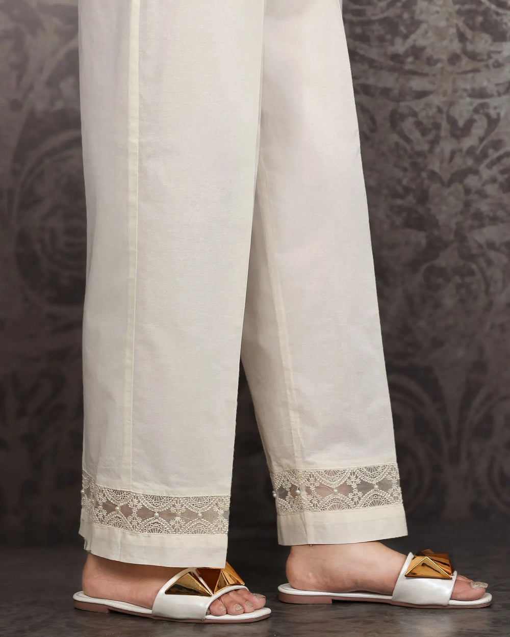 Cambric Cotton Trouser | 8351-IG-K.CT Sha Posh Textile