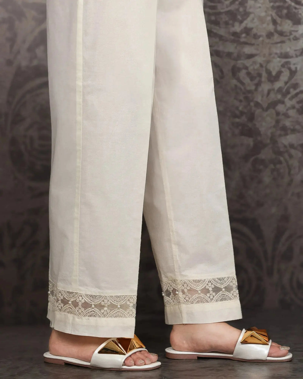 Cambric Cotton Trouser | 8351-IG-K.CT Sha Posh Textile