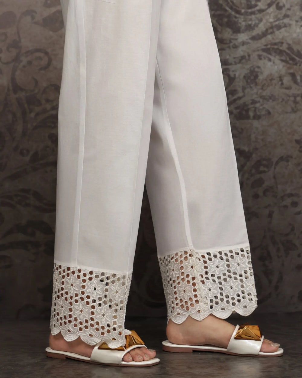 Cambric Cotton Trouser | 8352-IG-K.CT Sha Posh Textile