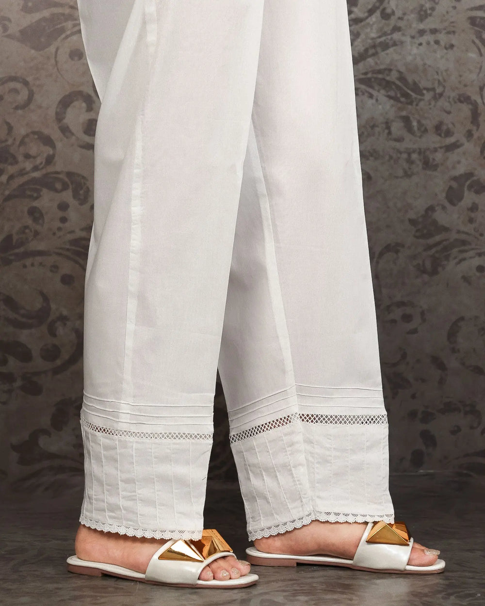 Cambric Cotton Trouser | 8355-IG-K.CT Sha Posh Textile