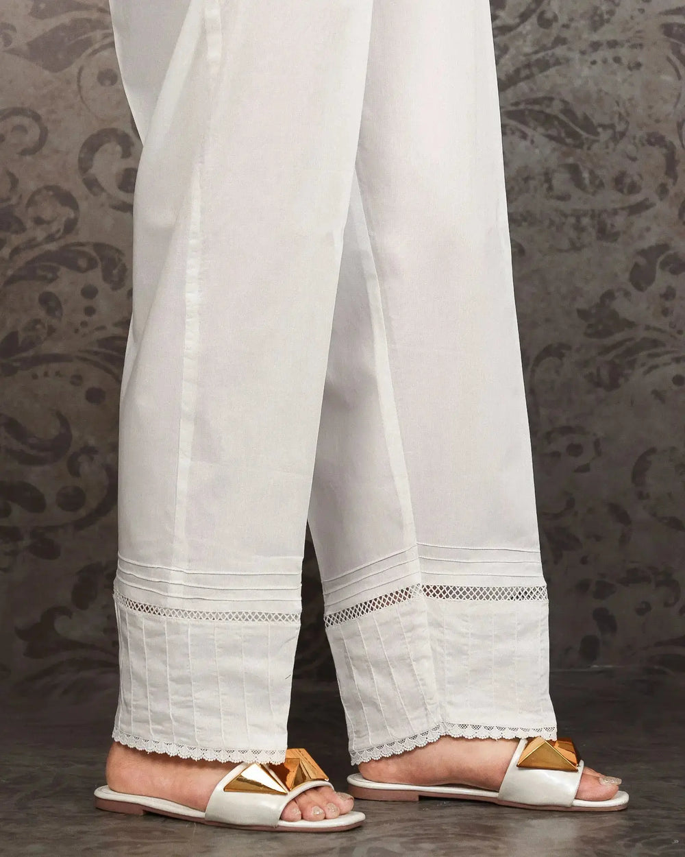 Cambric Cotton Trouser | 8355-IG-K.CT Sha Posh Textile