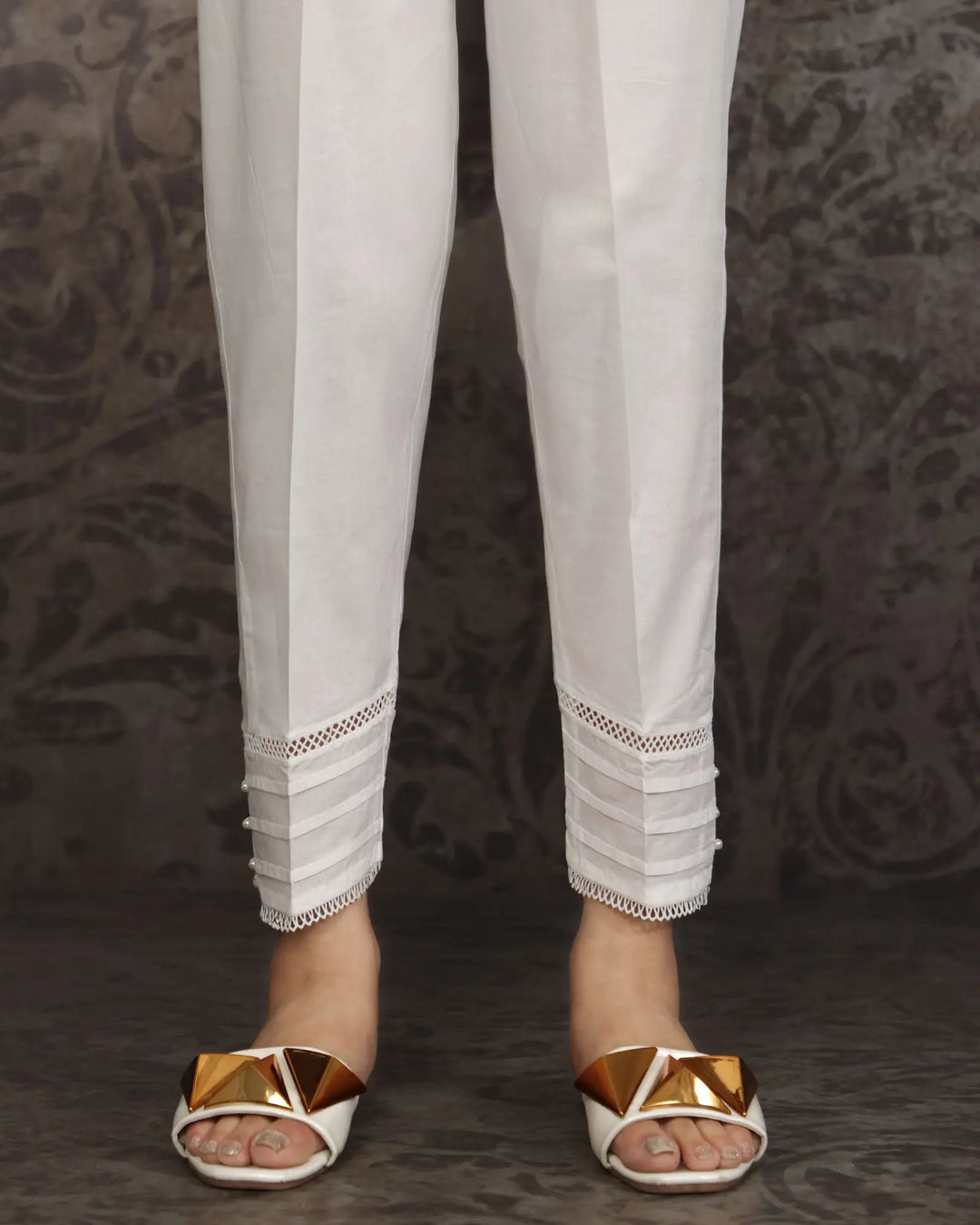 Cambric Cotton Trouser | 8356-IG-K.CT Sha Posh Textile