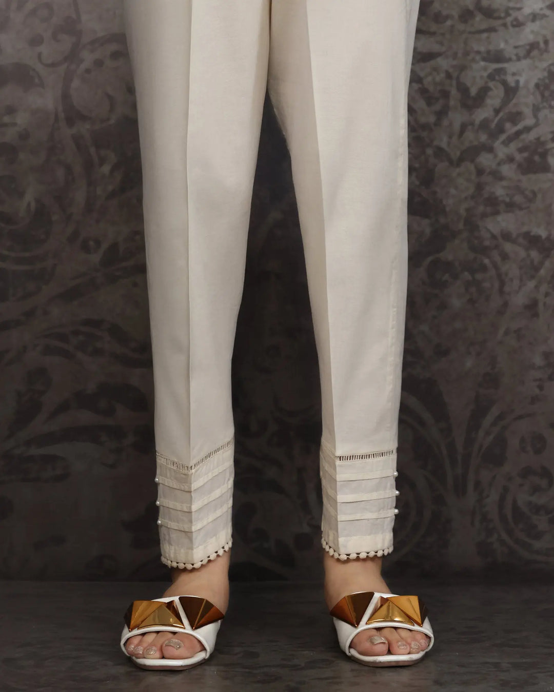 Cambric Cotton Trouser | 8356-IG-K.CT Sha Posh Textile