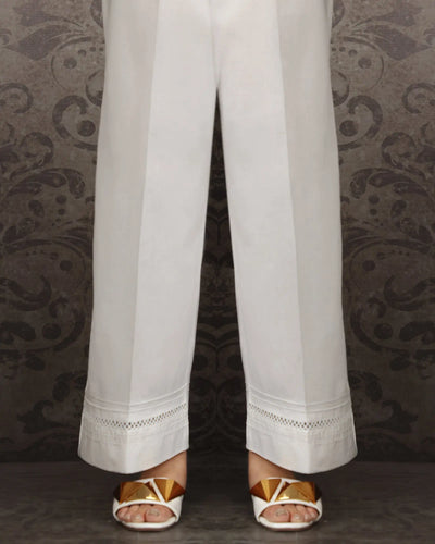 Cambric Cotton Wide Leg Trouser | 8353-IG-K.CT Sha Posh Textile