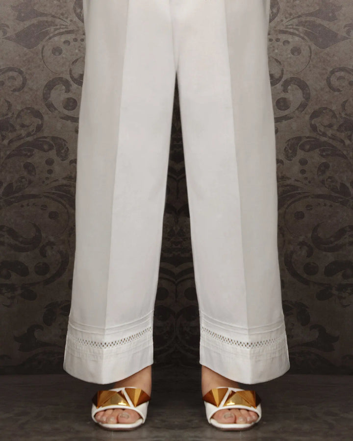 Cambric Cotton Wide Leg Trouser | 8353-IG-K.CT Sha Posh Textile