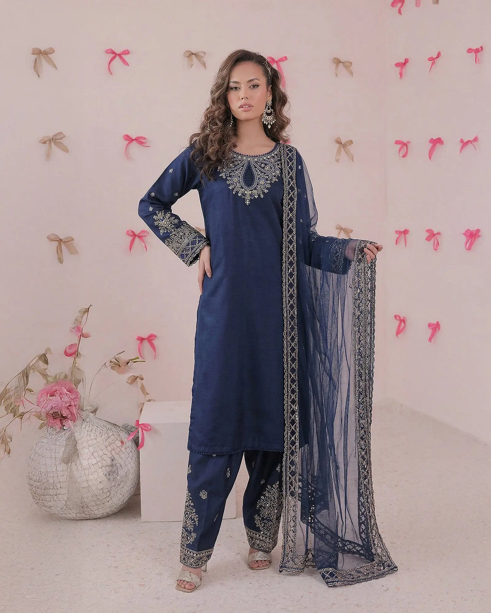 Chambray Katan 3 Piece | 4099 Sha Posh Textile