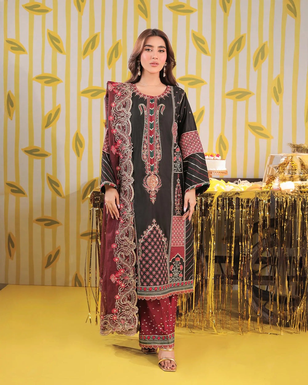 Chambray Katan 3PC | 518 Sha Posh Textile