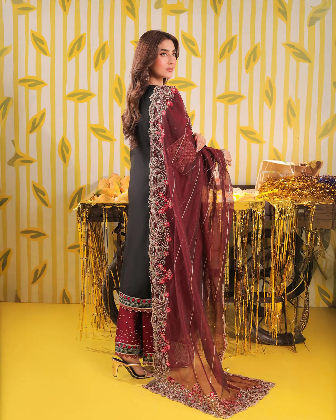 Chambray Katan 3PC | 518 Sha Posh Textile