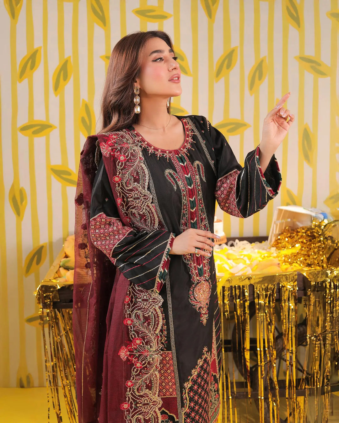 Chambray Katan 3PC | 518 Sha Posh Textile