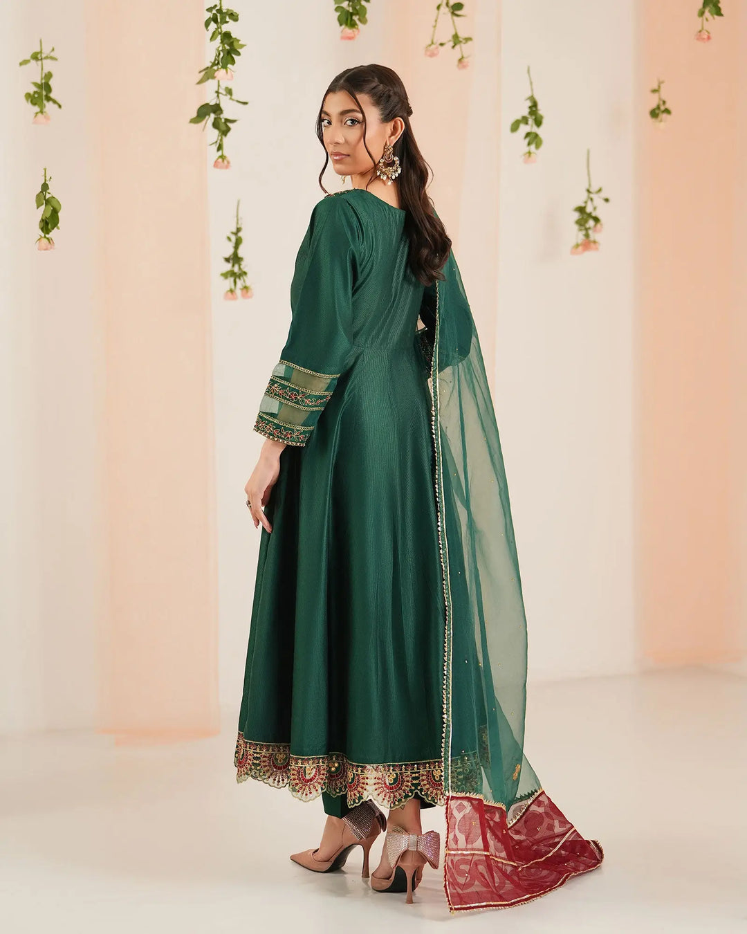 Chambray Katan Frock | 9730 - Sha Posh Textile