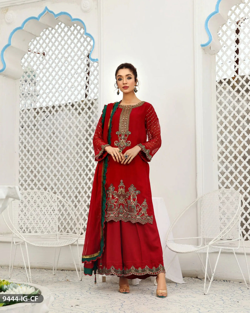 Chiffon 3PC | 9444 Sha Posh Textile