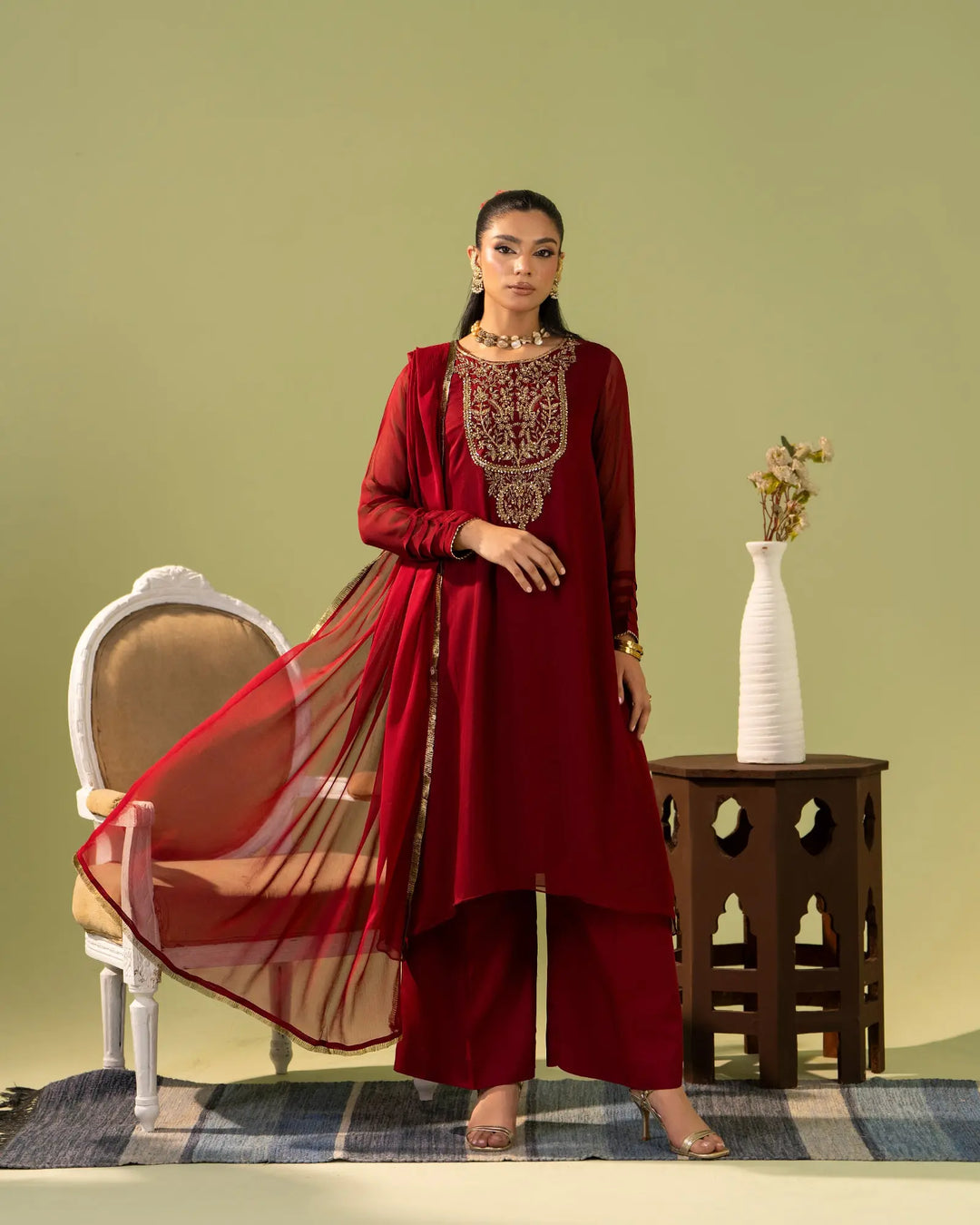 Chiffon Frock | 9809 Sha Posh Textile