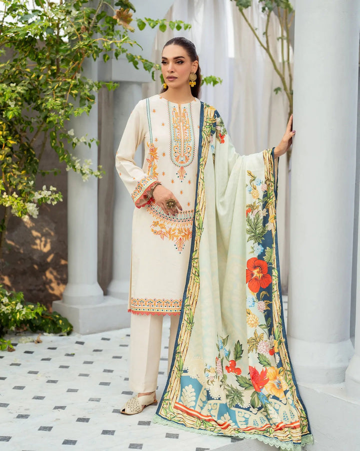 Cross Slub Khaddar 3PC | 16370 Sha Posh Textile