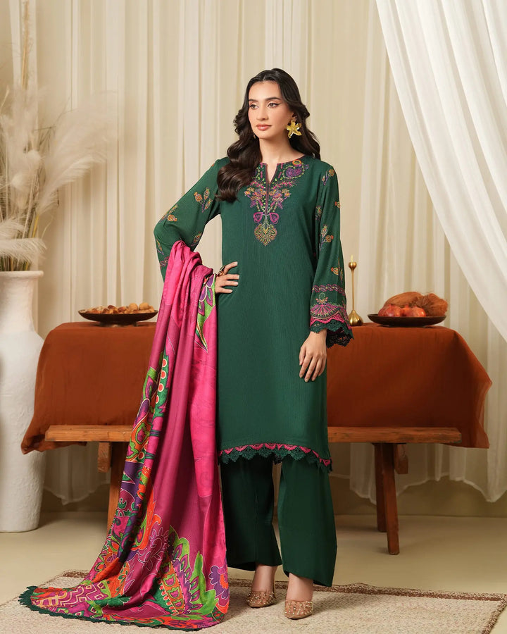 Cross Slub Khaddar 3PC | 16404 Sha Posh Textile