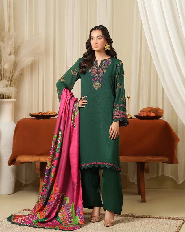 Cross Slub Khaddar 3PC | 16404 Sha Posh Textile