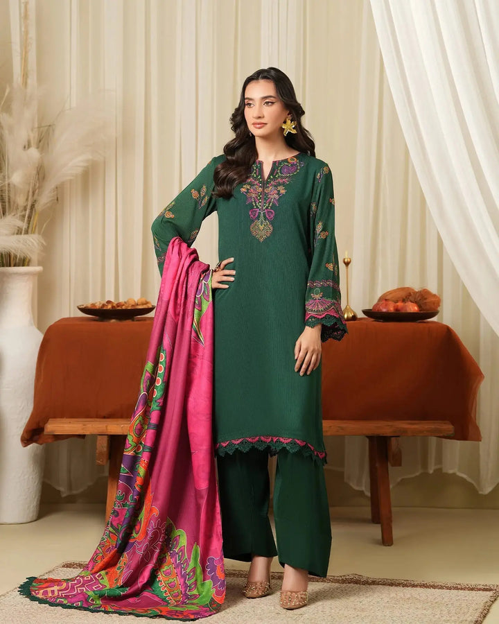 Cross Slub Khaddar 3PC | 16404 Sha Posh Textile
