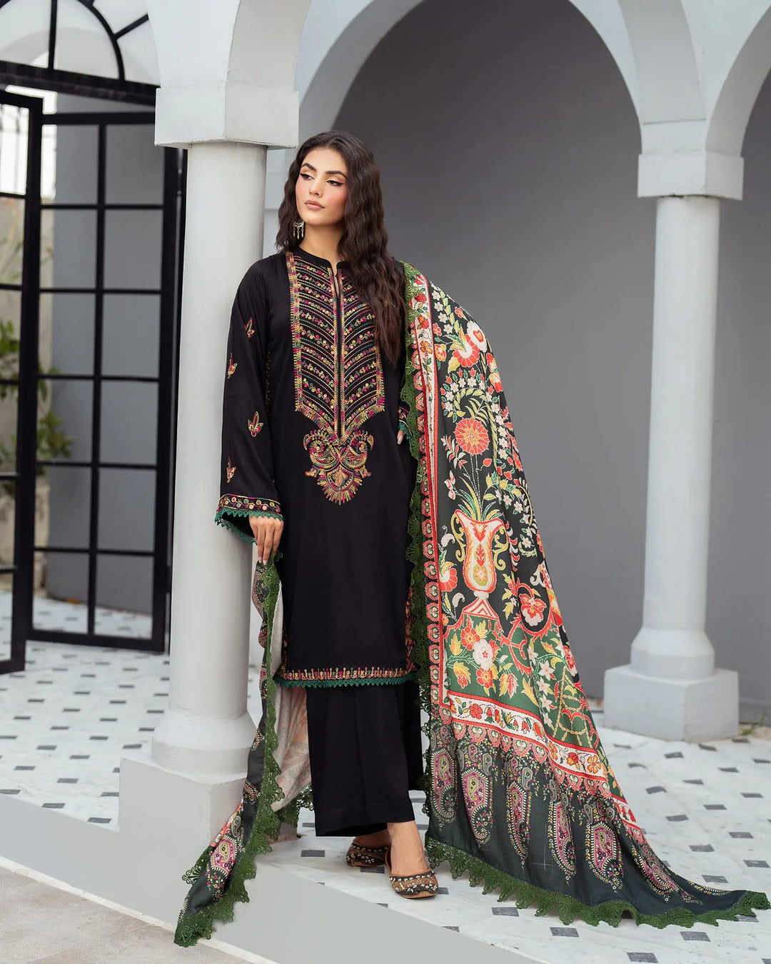 Cross Slub Khaddar 3PC | 16407 Sha Posh Textile