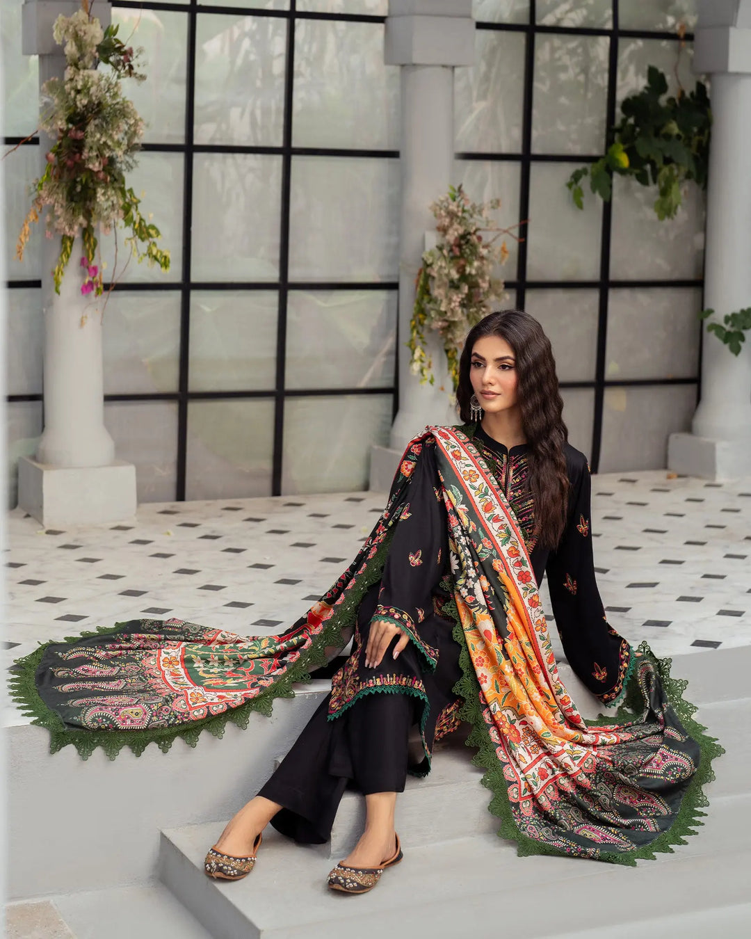 Cross Slub Khaddar 3PC | 16407 Sha Posh Textile