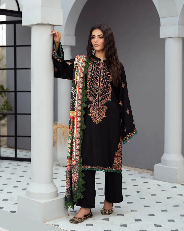 Cross Slub Khaddar 3PC | 16407 Sha Posh Textile