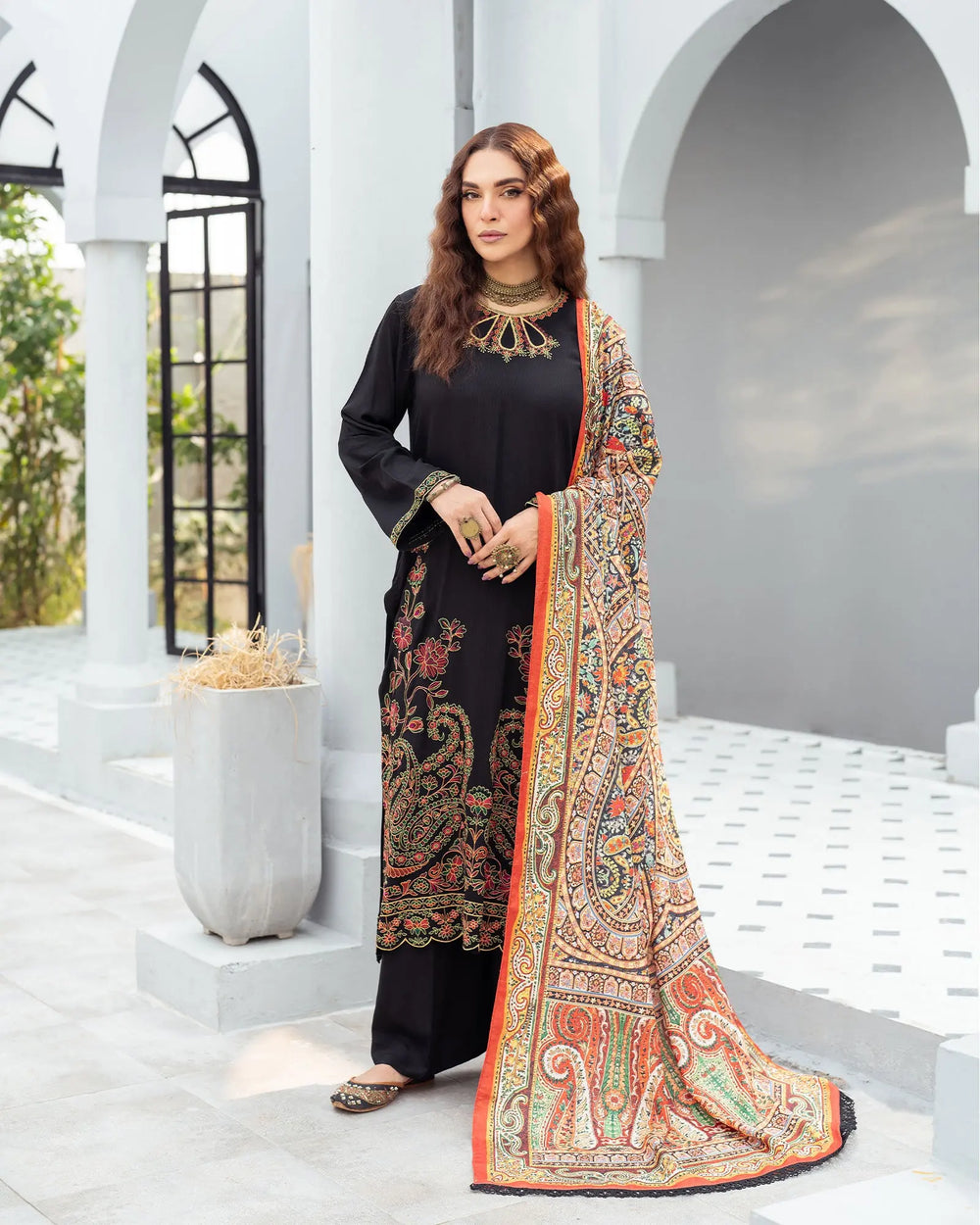 Cross Slub Khaddar 3PC | 16420 Sha Posh Textile